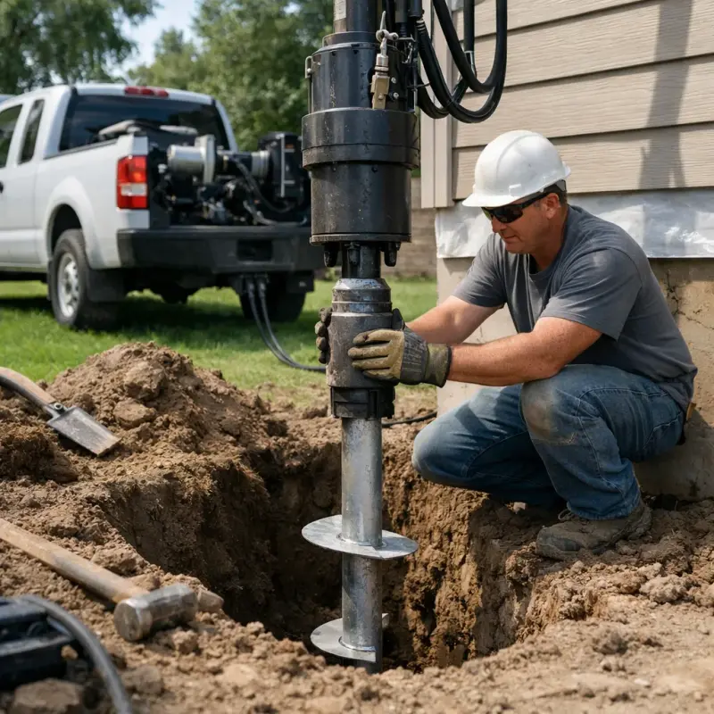 Helical Pier Installation Cleveland